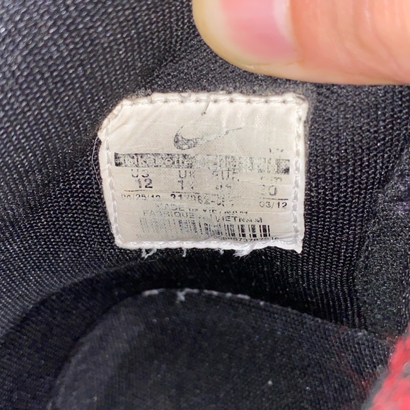 2012 Nike Dunk High J-Pack Bred Size 12 Red Black Jordan Basketball Streetwear - Picture 7 of 8